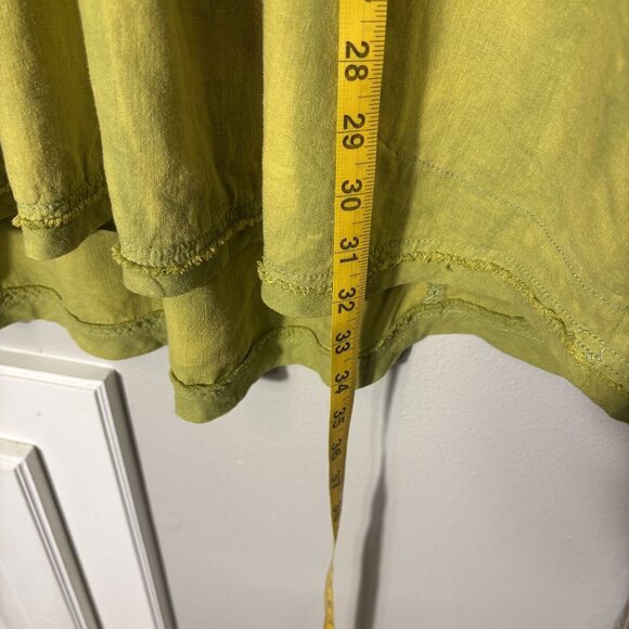 Free People Get Away With Me Tunic in Frosted Fern V-Neck Short Sleeve - XL - Picture 9 of 14